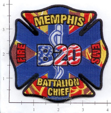 Tennessee - Memphis Battalion 20 Fire Dept Patch