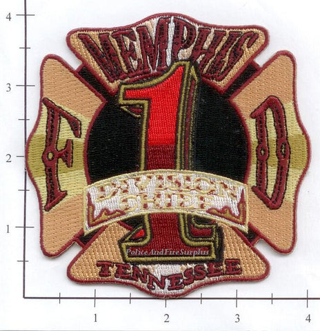 Tennessee - Memphis Division Chief 1 Fire Dept Patch
