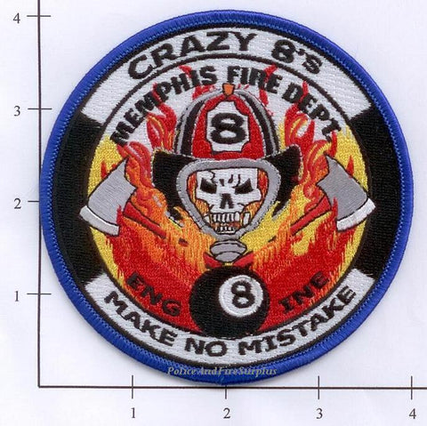 Tennessee - Memphis Engine  8 Fire Dept Patch