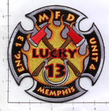Tennessee - Memphis Engine 13 Ambulance Unit 4 Fire Dept Patch