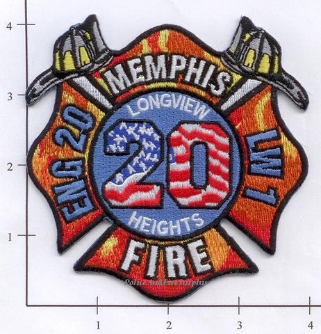 Tennessee - Memphis Engine 20 Fire Dept Patch