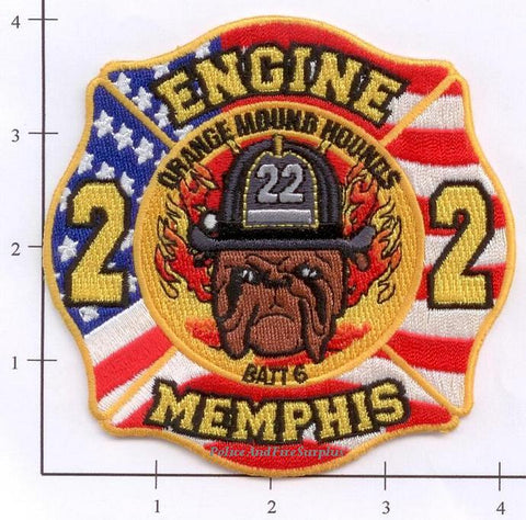 Tennessee - Memphis Engine 22 Battalion 6 Fire Dept Patch