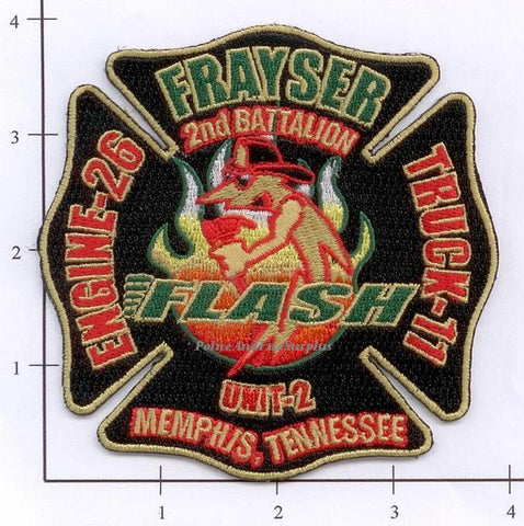 Tennessee - Memphis Engine 26 Truck 11 Battalion 2 Unit 2 Fire Dept Patch