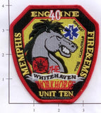 Tennessee - Memphis Engine 40 Unit 10 Fire Dept Patch