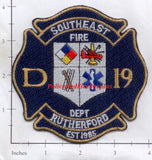Tennessee - Southeast Rutherford D 19 Fire Dept Patch