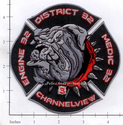 Texas - Channelview District 32 Fire Dept Patch