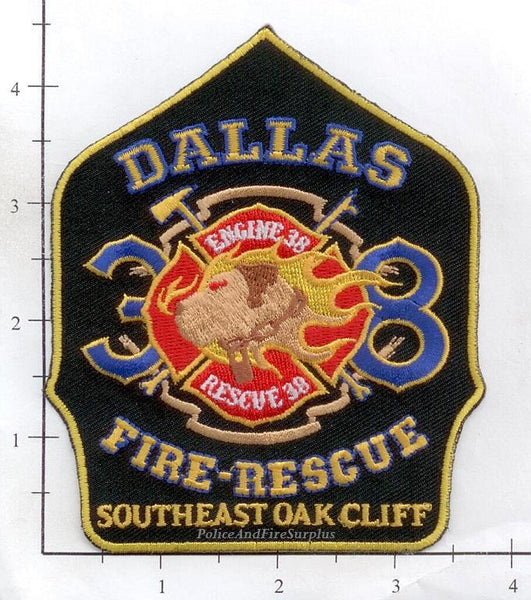 Texas - Dallas Station 38 Fire Dept Patch v2 – Police And Fire Surplus