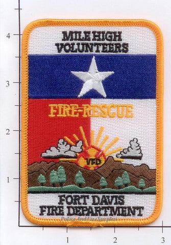 Texas - Fort Davis Volunteer Fire Dept Patch v1