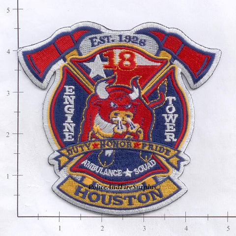 Texas - Houston Station  18 Fire Dept Patch