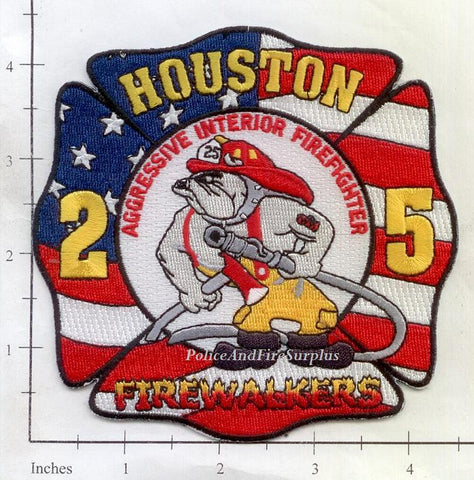 Texas - Houston Station  25 Fire Dept Patch v2