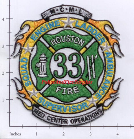 Texas - Houston Station  33 Fire Dept Patch v1