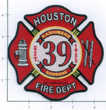 Texas - Houston Station  39 Fire Dept Patch