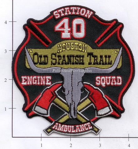 Texas - Houston Station  40 Fire Dept Patch