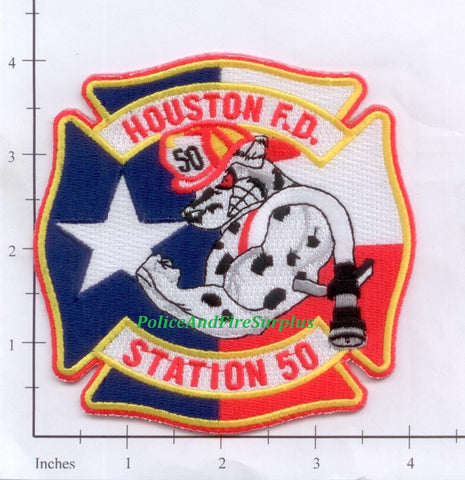 Texas - Houston Station  50 Fire Dept Patch v2