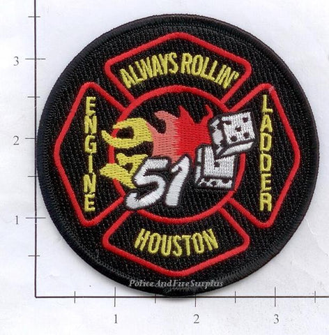 Texas - Houston Station  51 Fire Dept Patch v1