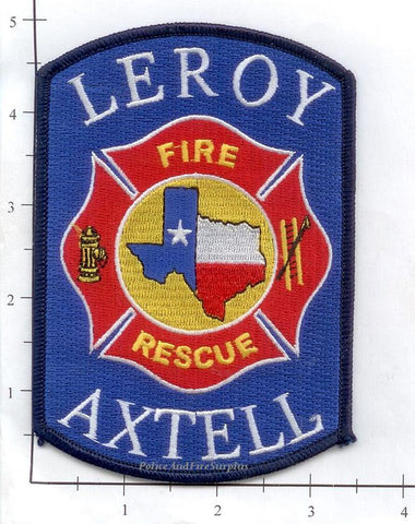 Texas - Leroy Axtell Fire Rescue, Fire Dept Patch v1