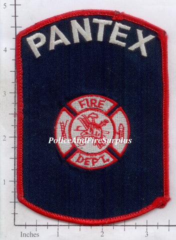 Texas - Pantex Fire Dept Patch
