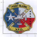 Texas - Point Blank Volunteer Fire Dept Patch