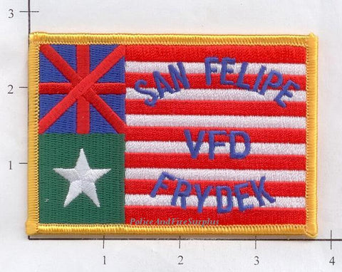 Texas -San Felipe Frydek Volunteer Fire Dept Patch