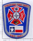 Texas - Sheppard Fire Dept Patch