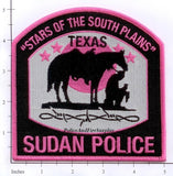 Texas - Sudan Police Dept Patch