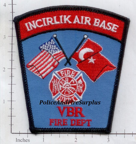 Turkey - Incirlik Air Base, Vinnell Brown and Root Fire Dept Patch v2
