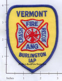 Vermont - Burlington International Airport Air National Guard Fire Dept Patch