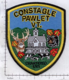 Vermont - Constable Pawlet Police Dept Patch