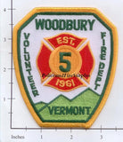 Vermont - Woodbury Volunteer Fire Dept Patch
