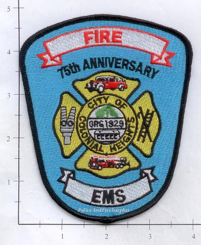 Virginia - Colonial Heights 75th Anniversary Fire Dept Patch
