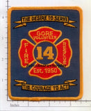 Virginia - Gore Volunteer Fire rescue Patch