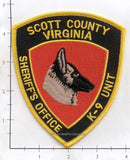 Virginia - Scott County Sheriff's Office K-9 Patch