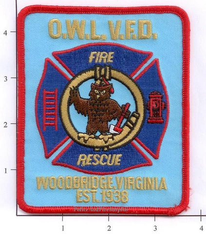 Virginia - Woodbridge Occoquan Woodbridge Lorton Volunteer Fire Dept Patch