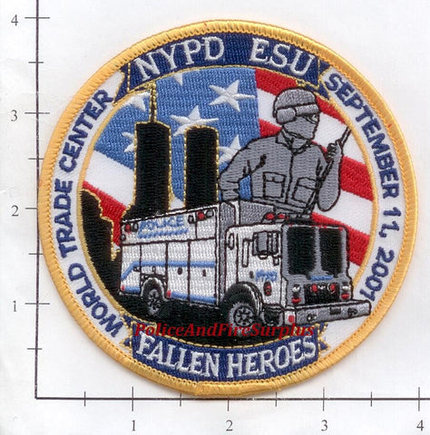 New York - New York City Police Dept Patch WTC 9-11 Patch v1 - Fallen Heroes