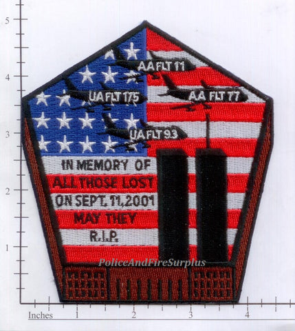 WTC - In Memory of Those Lost On Sept 11 2001 Patch