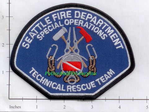 Washington - Seattle Special Operations Technical Rescue Fire Dept Patch