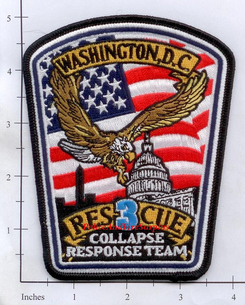 Washington DC - Rescue 3 Fire Dept Patch v1 – Police And Fire Surplus