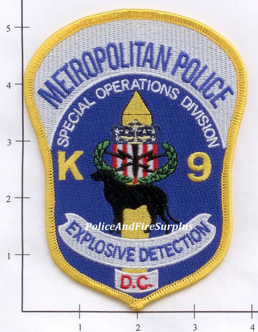 Washington DC - Washington DC K-9 Explosive Detection Police Dept Patch