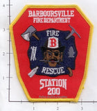 West Virginia - Barboursville Station 200 Fire Dept Patch