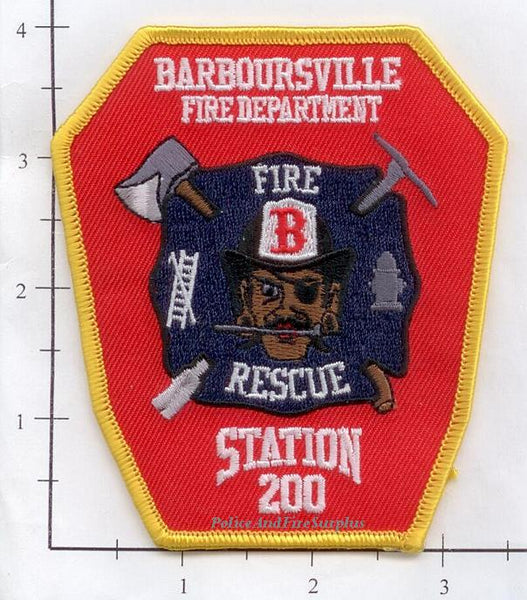 West Virginia Barboursville Station 200 Fire Dept Patch Police And