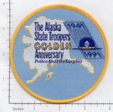 Alaska - Alaska State Trooper Police Patch Golden Anniversary 1941 - 1991
