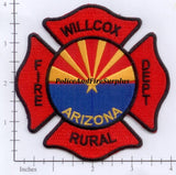 Arizona - Willcox Rural Fire Dept Patch