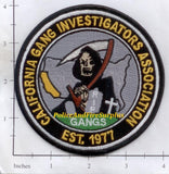 California - California Gang Investigators Association Police Dept Patch v1