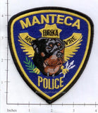 California - Manteca K-9 Police Dept Patch
