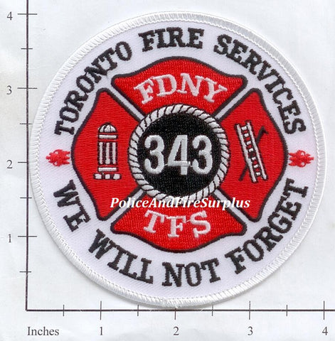 Canada - Toronto Fire Service 343 Patch ON
