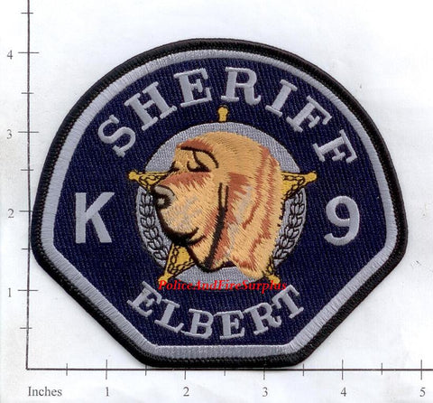 Colorado - Elbert County Sheriff K-9 Police Dept Patch