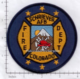 Colorado - Schriever Air Force Base Fire Dept Patch