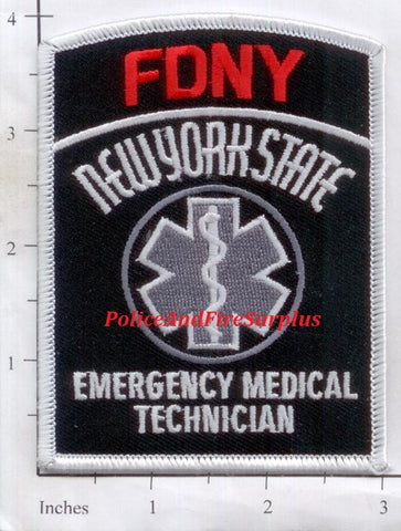 New York City Emergency Medical Technician Fire Patch Subdued v16