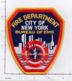 New York City Fire Dept Bureau of EMS Fire Patch v10 4.5 inches