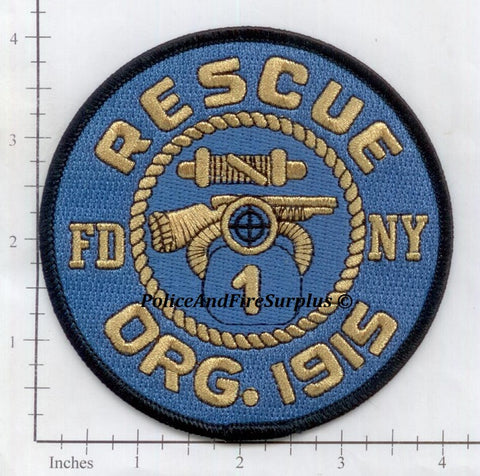 New York City Rescue 1 Fire Patch Round